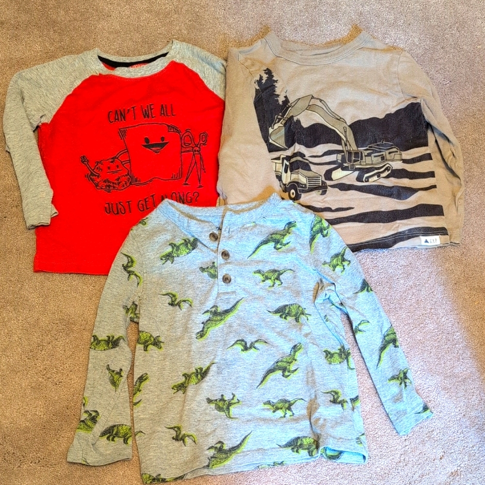 Bundle Toddler Long Sleeve Shirts Size 3T